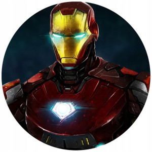 Opłatek Na Tort 20cm Iron Man Twój Napis Imię Hero