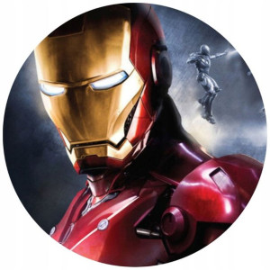Opłatek Na Tort 20cm Iron Man Twój Napis Imię Hero
