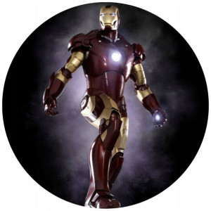 Opłatek Na Tort 20cm Iron Man Twój Napis Imię Hero