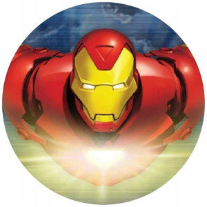 Opłatek Na Tort 20cm Iron Man Twój Napis Imię Hero
