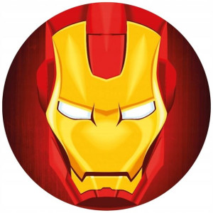 Opłatek Na Tort 20cm Iron Man Twój Napis Imię Hero