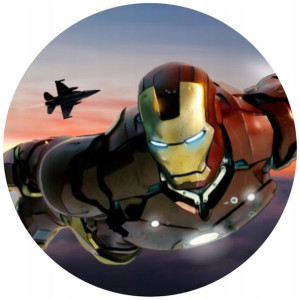 Opłatek Na Tort 20cm Iron Man Twój Napis Imię Hero