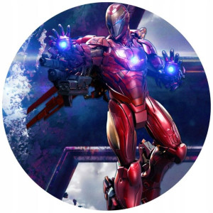Opłatek Na Tort 20cm Iron Man Twój Napis Imię Hero