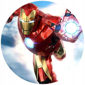 Opłatek Na Tort 20cm Iron Man Twój Napis Imię Hero