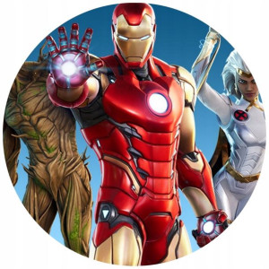 Opłatek Na Tort 20cm Iron Man Twój Napis Imię Hero