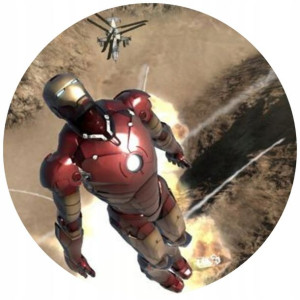 Opłatek Na Tort 20cm Iron Man Twój Napis Imię Hero