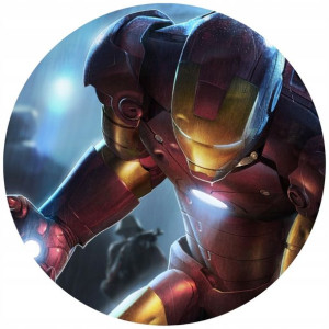 Opłatek Na Tort 20cm Iron Man Twój Napis Imię Hero