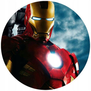 Opłatek Na Tort 20cm Iron Man Twój Napis Imię Hero