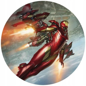 Opłatek Na Tort 20cm Iron Man Twój Napis Imię Hero