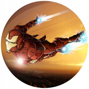 Opłatek Na Tort 20cm Iron Man Twój Napis Imię Hero