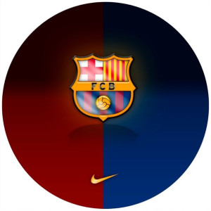 Opłatek Na Tort 20cm Fc Barcelona Twój Napis Imię