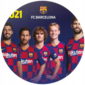 Opłatek Na Tort 20cm Fc Barcelona Twój Napis Imię