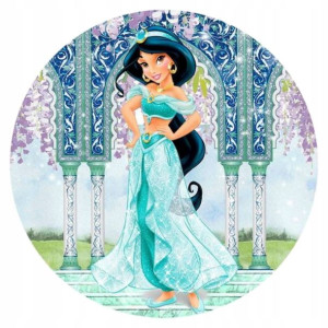 Opłatek Na Tort 20cm Disney Jasmina Twój Napis