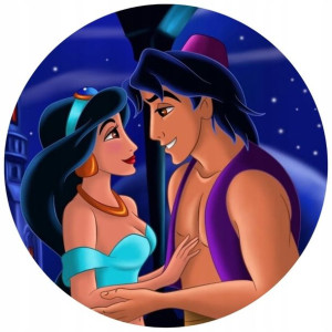 Opłatek Na Tort 20cm Disney Jasmina Twój Napis