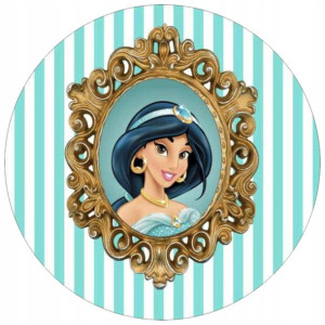 Opłatek Na Tort 20cm Disney Jasmina Twój Napis