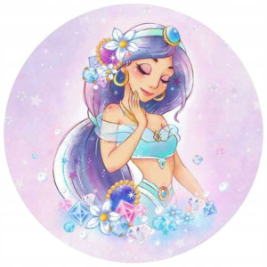 Opłatek Na Tort 20cm Disney Jasmina Twój Napis