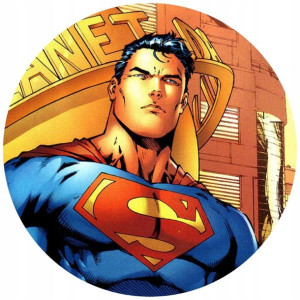 Opłatek Na Tort 20cm Superman Twój Napis Imię