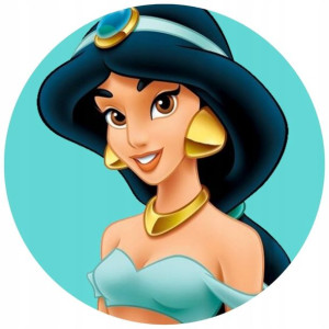 Opłatek Na Tort 20cm Disney Jasmina Twój Napis
