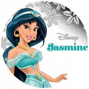 Opłatek Na Tort 20cm Disney Jasmina Twój Napis