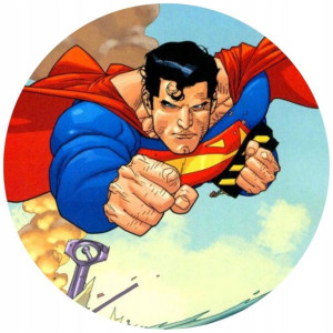 Opłatek Na Tort 20cm Superman Twój Napis Imię