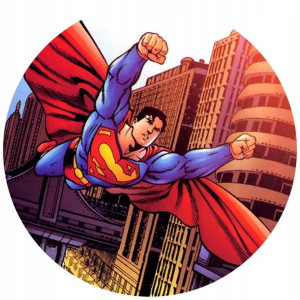 Opłatek Na Tort 20cm Superman Twój Napis Imię