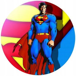 Opłatek Na Tort 20cm Superman Twój Napis Imię