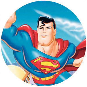 Opłatek Na Tort 20cm Superman Twój Napis Imię