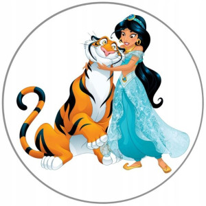Opłatek Na Tort 20cm Alladyn Jasmina Twój Napis