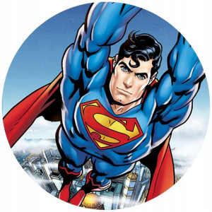 Opłatek Na Tort 20cm Superman Twój Napis Imię