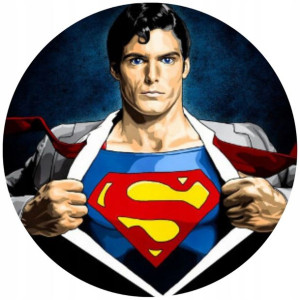 Opłatek Na Tort 20cm Superman Twój Napis Imię