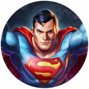 Opłatek Na Tort 20cm Superman Twój Napis Imię