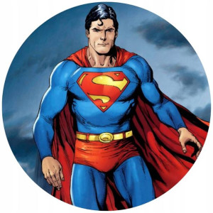 Opłatek Na Tort 20cm Superman Twój Napis Imię