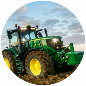 Opłatek Na Tort 20cm Traktor Twój Napis Imię Super