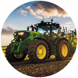 Opłatek Na Tort 20cm Traktor Twój Napis Imię Super