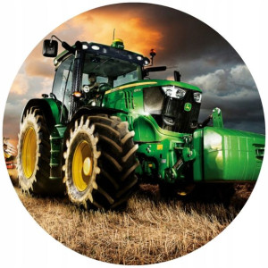 Opłatek Na Tort 20cm Traktor Twój Napis Imię Super