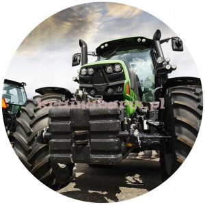 Opłatek Na Tort 20cm Traktor Twój Napis Imię Super