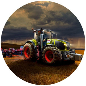 Opłatek Na Tort 20cm Traktor Twój Napis Imię Super