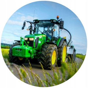 Opłatek Na Tort 20cm Traktor Twój Napis Imię Super