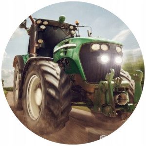 Opłatek Na Tort 20cm Traktor Twój Napis Imię Super