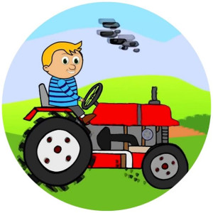 Opłatek Na Tort 20cm Traktor Twój Napis Imię Super