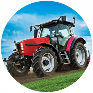 Opłatek Na Tort 20cm Traktor Twój Napis Imię Super