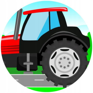 Opłatek Na Tort 20cm Traktor Twój Napis Imię Super