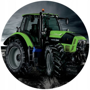 Opłatek Na Tort 20cm Traktor Twój Napis Imię Super