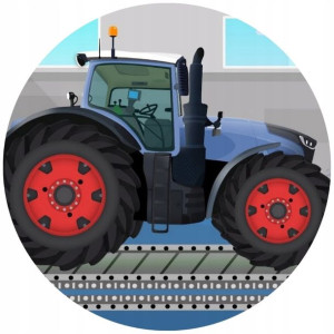 Opłatek Na Tort 20cm Traktor Twój Napis Imię Super