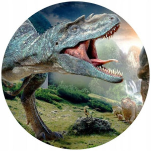 Opłatek Na Tort 20cm Dinozaury Twój Napis Imię