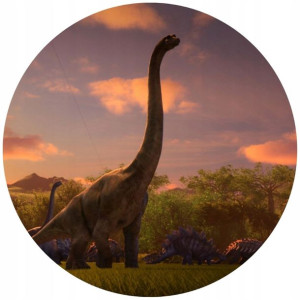 Opłatek Na Tort 20cm Dinozaury Twój Napis Imię