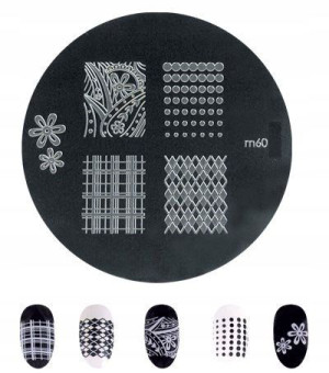 blaszka M60 płytka wzorków stempel kratka kropki