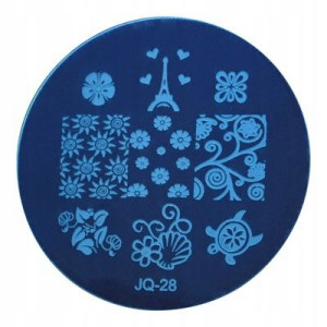 blaszka JQ28 płytka wzorków stempel wieża eiffla