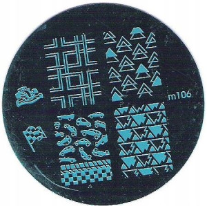 blaszka M106 płytka wzorków stempel trójkąty AUTA