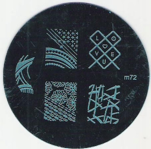 blaszka M72 płytka wzorków stempel LOVE walentynki